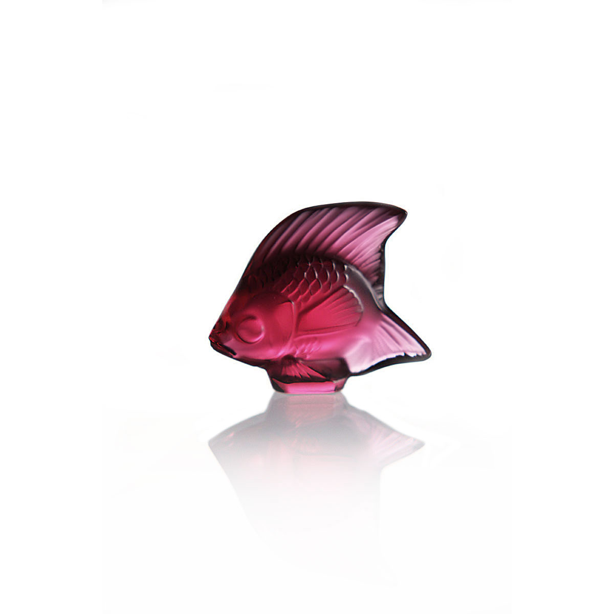 Lalique Red Fish Sculpture